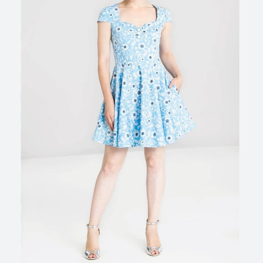 Hell‎ Bunny Pinup Rockabilly Daphne Dress Size Meduim